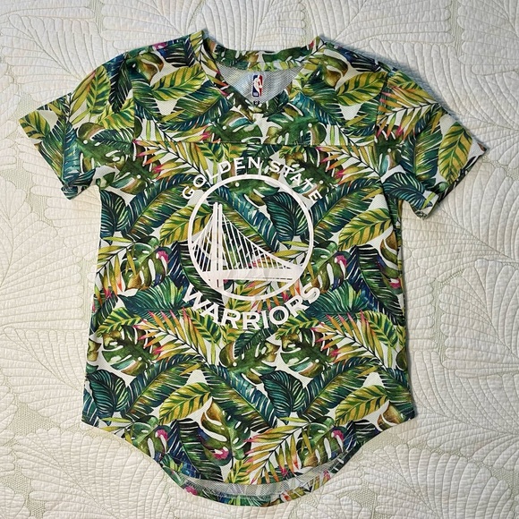 NBA Golden State Warriors Tropical Shirt Size - Picture 1 of 10